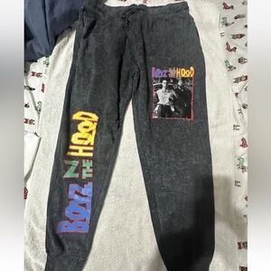 Boys 'N the Hood Graphic Joggers - Black L